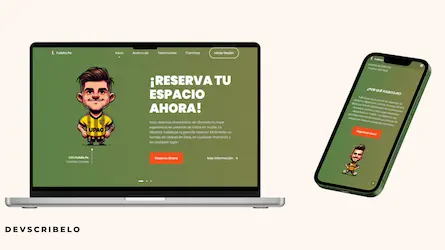 Landing Page para Fulbitos canchas deportivas