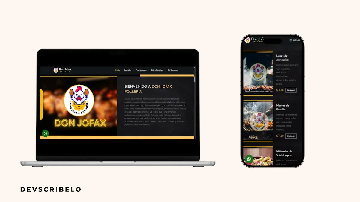 Landing Page para La Empresa Don Jofax